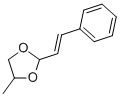 4-methyl-2-styryl-1,3-dioxolane Struktur