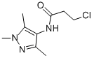 3-CHLORO-N-(1,3,5-TRIMETHYL-1H-PYRAZOL-4-YL)-PROPIONAMIDE Struktur