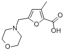 3-METHYL-5-MORPHOLIN-4-YLMETHYL-FURAN-2-CARBOXYLIC ACID Struktur