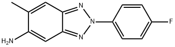 2-(4-FLUORO-PHENYL)-6-METHYL-2H-BENZOTRIAZOL-5-YL-AMINE Struktur