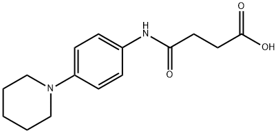 N-(4-PIPERIDIN-1-YL-PHENYL)-SUCCINAMIC ACID Struktur