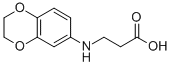 3-(2,3-DIHYDRO-BENZO[1,4]DIOXIN-6-YLAMINO)-PROPIONIC ACID Struktur