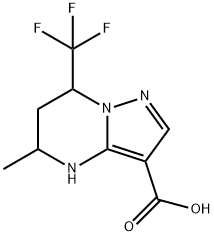 5-METHYL-7-TRIFLUOROMETHYL-4,5,6,7-TETRAHYDRO-PYRAZOLO[1,5-A]PYRIMIDINE-3-CARBOXYLIC ACID Struktur