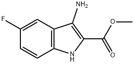 3-AMINO-5-FLUORO-1H-INDOLE-2-CARBOXYLIC ACID METHYL ESTER Struktur