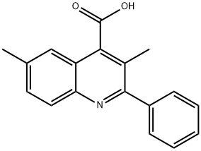 3,6-DIMETHYL-2-PHENYLQUINOLINE-4-CARBOXYLIC ACID Struktur