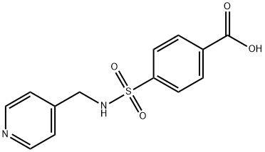 4-[(PYRIDIN-4-YLMETHYL)-SULFAMOYL]-BENZOIC ACID Struktur