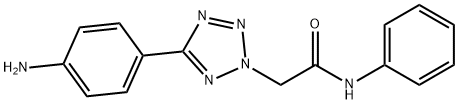 2-[5-(4-AMINO-PHENYL)-TETRAZOL-2-YL]-N-PHENYL-ACETAMIDE Struktur