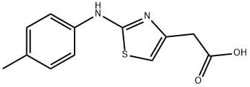 (2-p-Tolylamino-thiazol-4-yl)-acetic acid Struktur