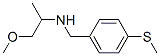 (2-METHOXY-1-METHYL-ETHYL)-(4-METHYLSULFANYL-BENZYL)-AMINE Struktur