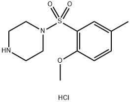 1-(2-METHOXY-5-METHYL-BENZENESULFONYL)-PIPERAZINE Struktur