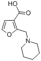 2-PIPERIDIN-1-YLMETHYL-FURAN-3-CARBOXYLIC ACID Struktur