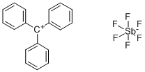 TRIPHENYLCARBENIUM HEXAFLUOROANTIMONATE Struktur