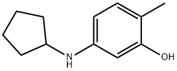 Phenol, 5-(cyclopentylamino)-2-methyl- (9CI) Struktur