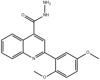 2-(2,5-DIMETHOXYPHENYL)QUINOLINE-4-CARBOHYDRAZIDE Struktur