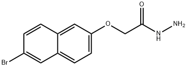 2-[(6-BROMO-2-NAPHTHYL)OXY]ACETOHYDRAZIDE Struktur