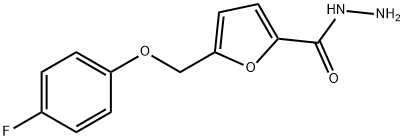 2-Furancarboxylicacid,5-[(4-fluorophenoxy)methyl]-,hydrazide(9CI) Struktur