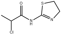 2-CHLORO-N-(4,5-DIHYDRO-1,3-THIAZOL-2-YL)PROPANAMIDE Struktur