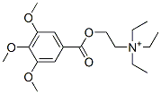 N,N,N-triethyl-2-[(3,4,5-trimethoxybenzoyl)oxy]ethanaminium Struktur