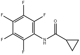 Cyclopropanecarboxamide, N-(pentafluorophenyl)- (9CI) Struktur