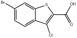 6-BROMO-3-CHLORO-BENZO[B]THIOPHENE-2-CARBOXYLIC ACID Struktur