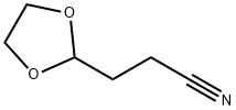 1,3-dioxolane-2-propiononitrile  Struktur