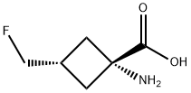 Cyclobutanecarboxylic acid, 1-amino-3-(fluoromethyl)-, trans- (9CI) Struktur