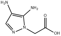 1H-Pyrazole-1-aceticacid,4,5-diamino-(9CI) Struktur