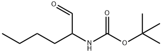 Carbamic acid, (1-formylpentyl)-, 1,1-dimethylethyl ester (9CI) Struktur