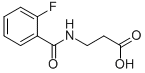 3-[(2-FLUOROBENZOYL)AMINO]PROPANOIC ACID Struktur