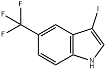 3-Iodo-5-trifluoromethyl-1H-indole Struktur