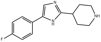 PIPERIDINE, 4-[5-(4-FLUOROPHENYL)-1H-IMIDAZOL-2-YL]- Struktur