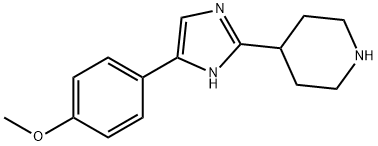 PIPERIDINE, 4-[5-(4-METHOXYPHENYL)-1H-IMIDAZOL-2-YL]- Struktur