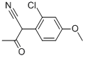 2-(2-CHLORO-4-METHOXYPHENYL)-3-OXOBUTYRONITRILE Struktur