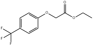 (4-TRIFLUOROMETHYLPHENOXY) ACETIC ACID ETHYL ESTER Struktur