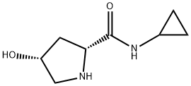 2-Pyrrolidinecarboxamide,N-cyclopropyl-4-hydroxy-,(2R,4R)-(9CI) Struktur