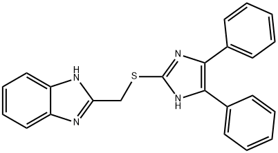 2-([(4,5-DIPHENYL-1H-IMIDAZOL-2-YL)THIO]METHYL)-1H-BENZIMIDAZOLE Struktur