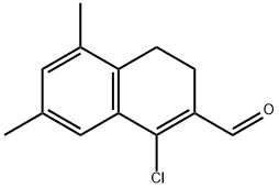 1-CHLORO-5,7-DIMETHYL-3,4-DIHYDRO-NAPHTHALENE-2-CARBALDEHYDE Struktur