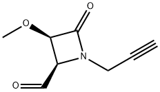 2-Azetidinecarboxaldehyde,3-methoxy-4-oxo-1-(2-propynyl)-,(2R,3R)-(9CI) Struktur