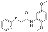 N-(2,5-DIMETHOXYPHENYL)-2-(2-PYRIDINYLSULFANYL)ACETAMIDE Struktur