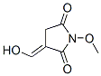 2,5-Pyrrolidinedione, 3-(hydroxymethylene)-1-methoxy- (9CI) Struktur