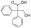 3-hydroxy-2,2-diphenylpropionic acid  Struktur