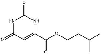 4-PyriMidinecarboxylic acid, 1,2,3,6-tetrahydro-2,6-dioxo-, 3-Methylbutyl ester Struktur