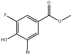 methyl 3-bromo-5-fluoro-4-hydroxybenzoate Struktur