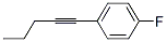 Benzene, 1-fluoro-4-(1-pentynyl)- (9CI) Struktur