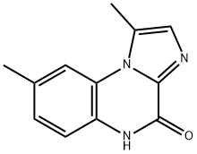 1,8-dimethylimidazo[1,2-a]quinoxalin-4(5H)-one Struktur