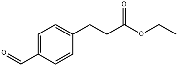 ETHYL 3-(4-FORMYLPHENYL)PROPANOATE Struktur