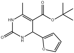 5-Pyrimidinecarboxylicacid,4-(2-furanyl)-1,2,3,4-tetrahydro-6-methyl-2-oxo-,1,1-dimethylethylester(9CI) Struktur