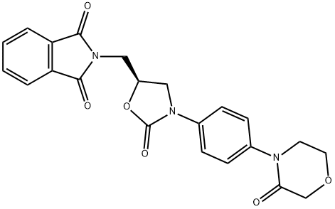 1H-ISOINDOLE-1,3(2H)-DIONE, 2-[[(5S)-2-OXO-3-[4-(3-OXO-4-MORPHOLINYL)PHENYL]-5-OXAZOLIDINYL]METHYL]-