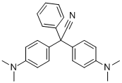 BIS-(4-N,N-DIMETHYLAMINOPHENYL) PHENYLACTONITRILE Struktur