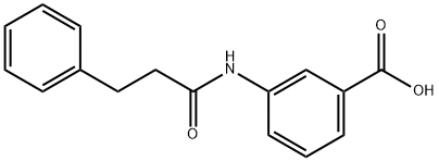 3-[(3-phenylpropanoyl)amino]benzoic acid Struktur